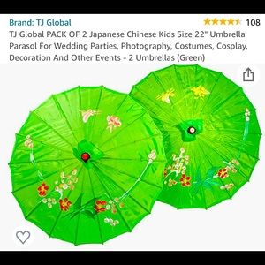 Kids Waterproof Oriental Umbrellas